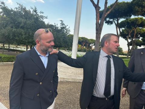 L'Ambasciatore Usa Tlman Fertitta con il Sindaco Nicola Burrini