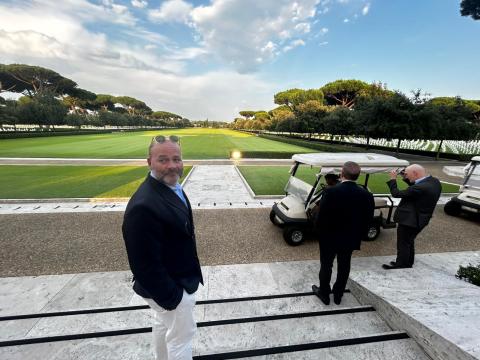 Il Sindaco di Nettuno al Cimitero Americano