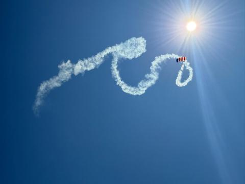 Le esibizioni in cielo