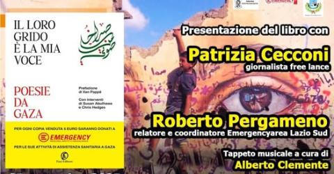 La copertina del libro di Poesie per Gaza