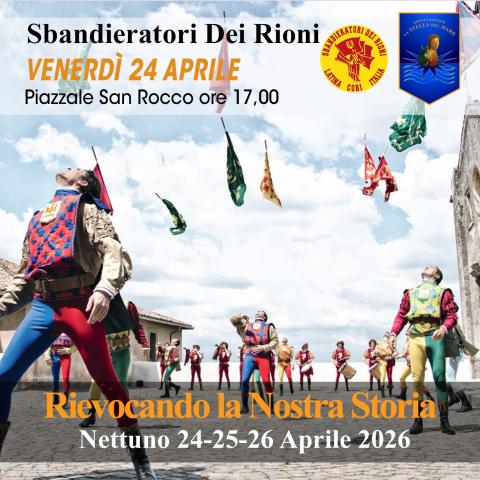 Lo spettacolo degli sbandieratori