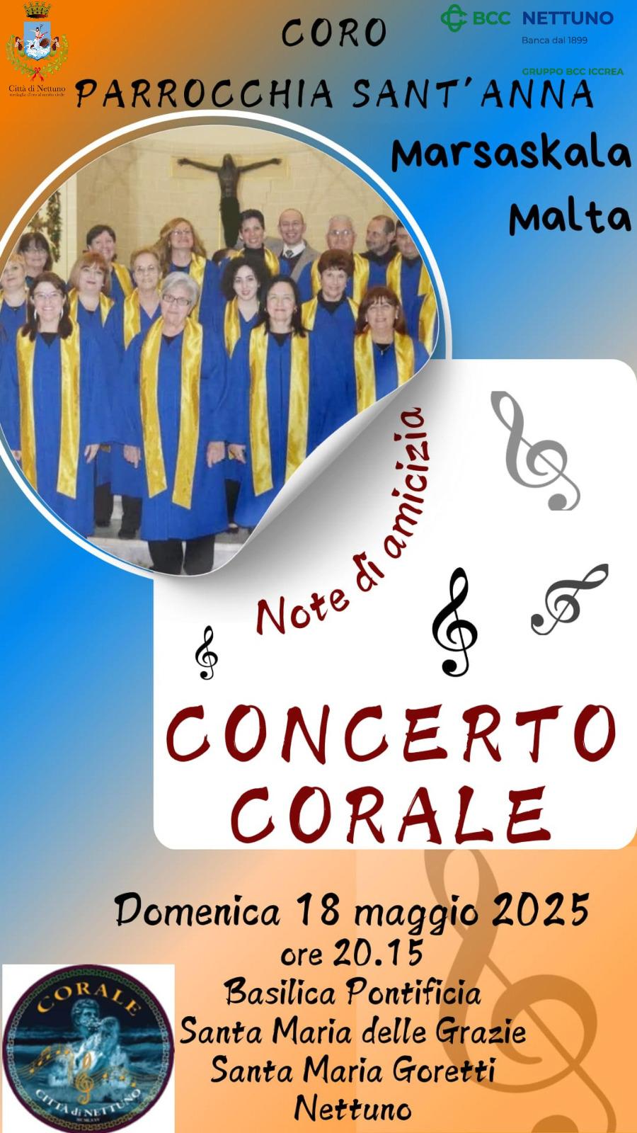 Locandina corale Malta