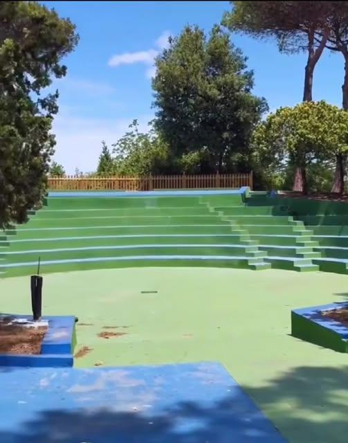 Il nuovo anfiteatro al Parco Palatucci