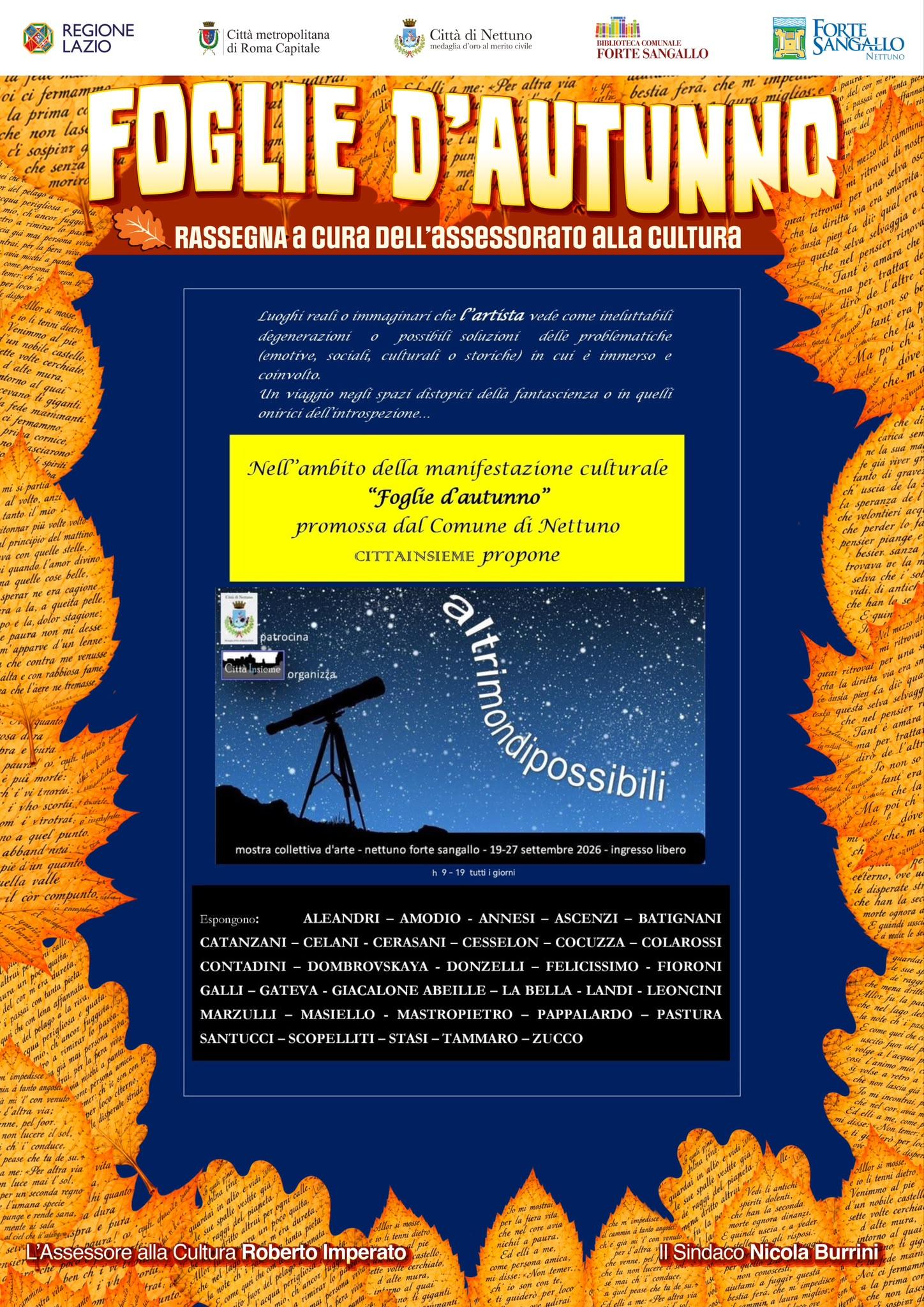 La locandina dell'evento