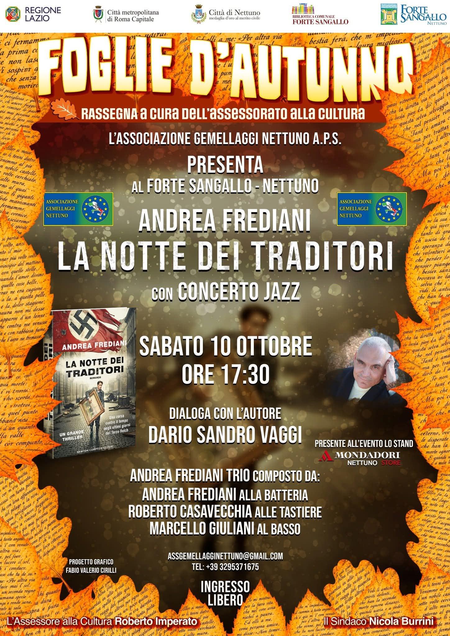 Copertina libro Foglie d'Autunno La notte dei traditori